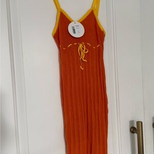 BRAND NEW Gimaguas llette Orange tank dress Illetes dress